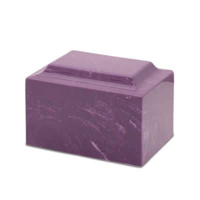 Violet Synthetic Marble Urn