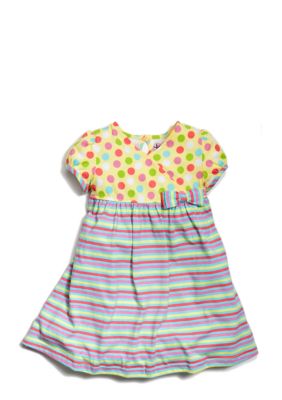 J Khaki™ Mixed Print Knit Dress Toddler Girls