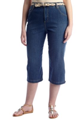 Bandolino Plus Size Mandie Capri Denim Wash - Belk.com