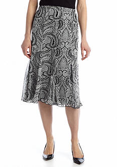 Kim Rogers® Printed Godet Skirt