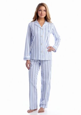 Lauren Ralph Lauren Long Sleeve Classic Notch Collar Pajama Set