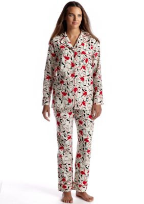 Kim Rogers® Cardinal Flannel Pajama Set