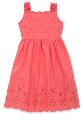 Rare Editions Floral Eyelet Dress Toddler Girls