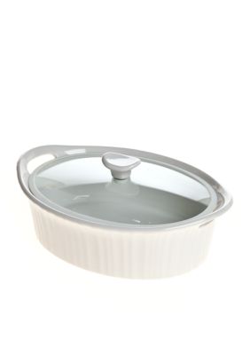 Corningware French White III Oval 2.5-qt. Entree Baker with Quiet Close Lid - Online Only