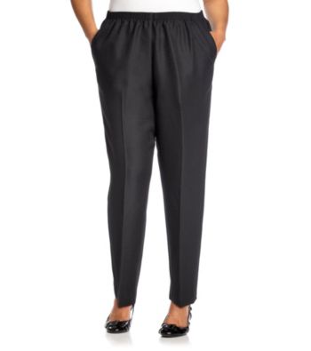 Alfred Dunner® Plus Size Classic Elastic-Waist Pants | Bon-Ton