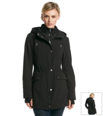 Nautica Zipfront Softshell With Quilted Bib Jacket Women's 2014