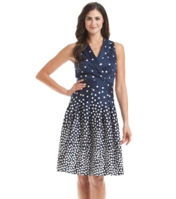 UPC 782417154049 - Anne Klein® Polka Dot Wrap Dress | upcitemdb.com