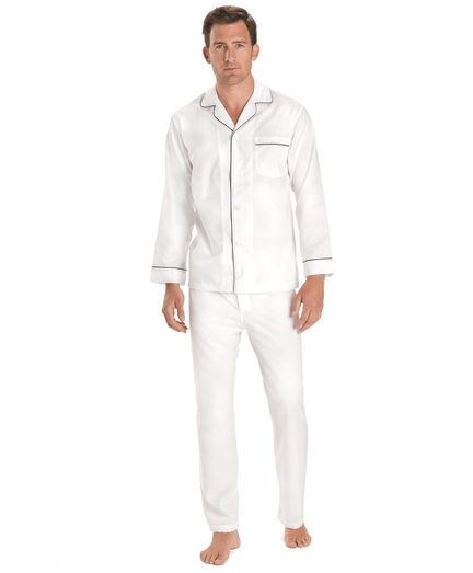 Men's Wrinkle-Resistant Broadcloth Pajamas | Brooks Brothers