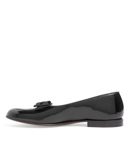 Men's Black Formal Pumps with Grosgrain Ribbon Bow | Brooks Brothers
