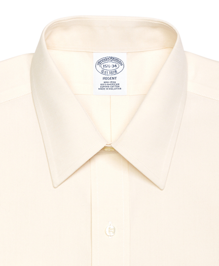 Men's Non-Iron Slim Fit Point Collar Dress Shirt | Brooks Brothers