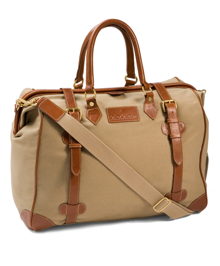 Canvas Leather Travel Bag - Brooks Brothers