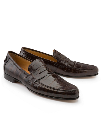 Men's Genuine American Alligator Lace-Up Wingtips | Brooks Brothers