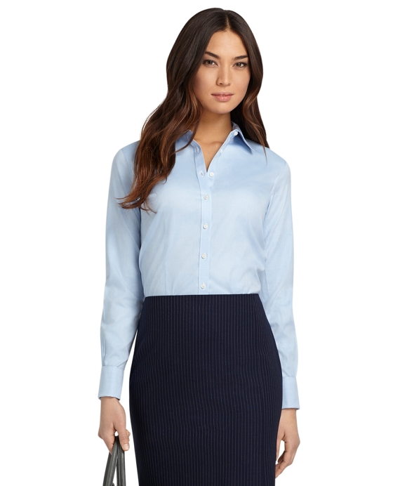 Women's Non-Iron Fitted French Cuff Dress Shirt | Brooks Brothers