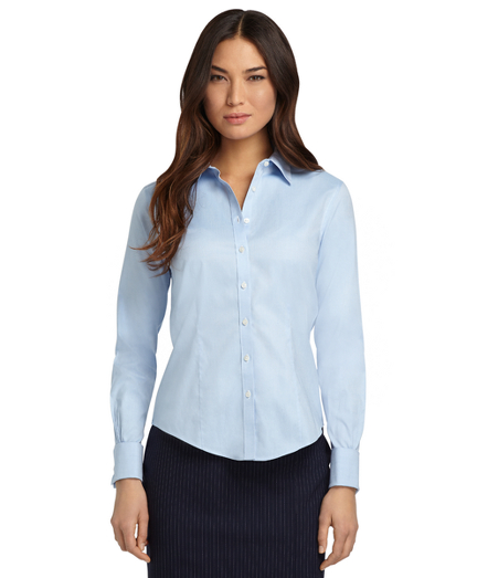 Women's Non-Iron Fitted French Cuff Dress Shirt | Brooks Brothers