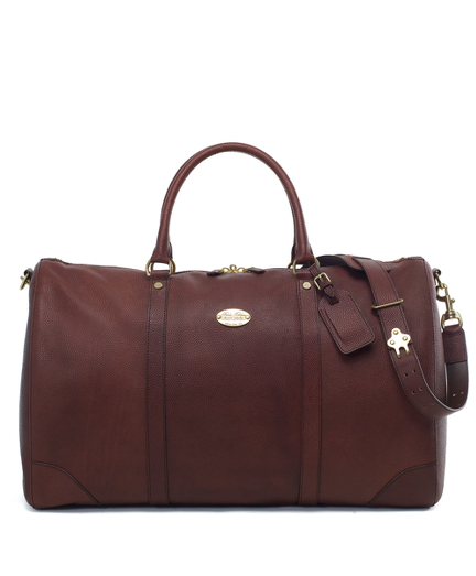 Football Leather Duffel   Brooks Brothers