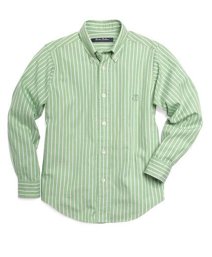 Washed Pinpoint Stripe Sport Shirt   Brooks Brothers