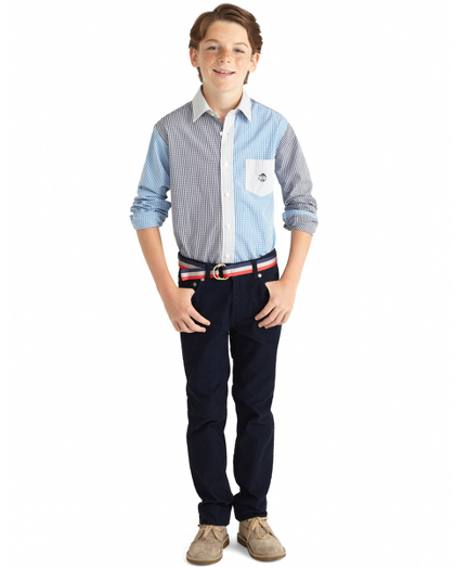 Shopping in the Little Boys' Section | Gingham fun shirt from Brooks ...