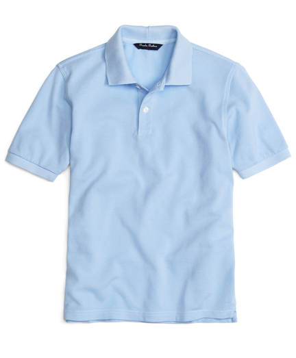 Boys' Light Blue Short-Sleeve Polo Shirt | Brooks Brothers