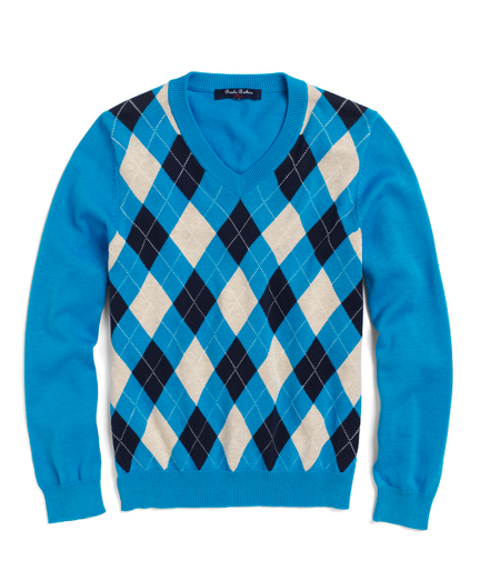 Argyle V Neck Sweater   Brooks Brothers