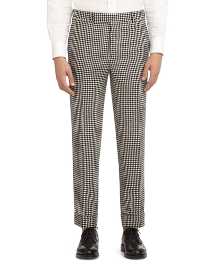SHEPHERD'S CHECK TAB Trousers - Brooks Brothers