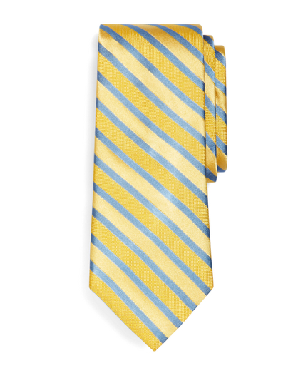 Satin Frame Stripe Tie   Brooks Brothers