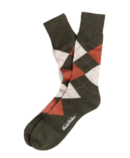 Men's Argyle Crew Socks