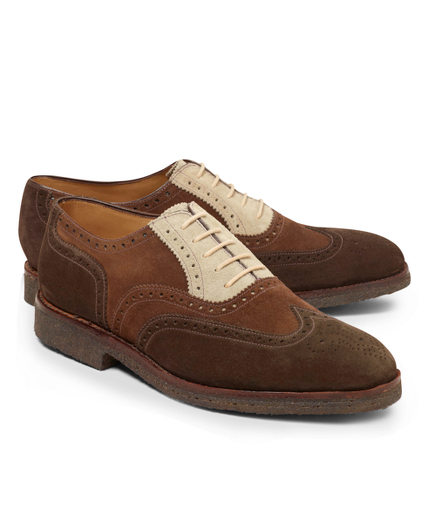 Peal & Co.® Tri-Color Wingtips - Brooks Brothers