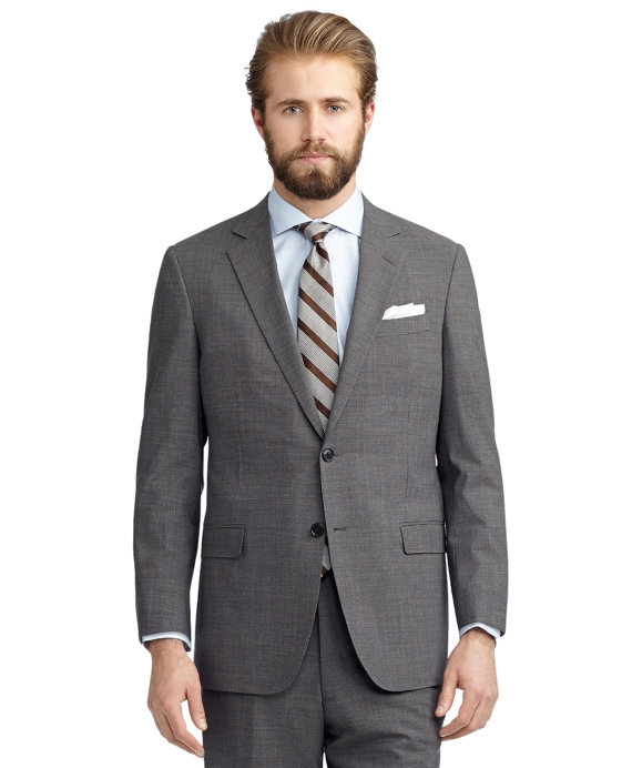 BrooksCool® Fitzgerald Fit Grey Tic Suit - Brooks Brothers
