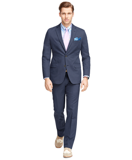 Men's Fitzgerald Fit Two-Button Cotton Twill Suit | Brooks Brothers