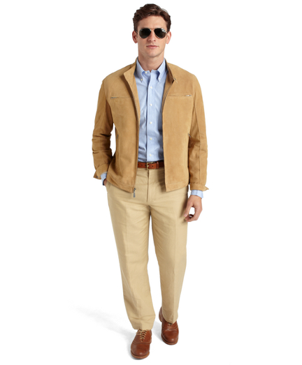 Garrett Suede Roadster Jacket   Brooks Brothers