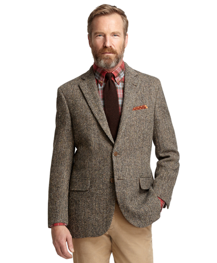 Harris Tweed Herringbone Sport Coat - Coat Nj