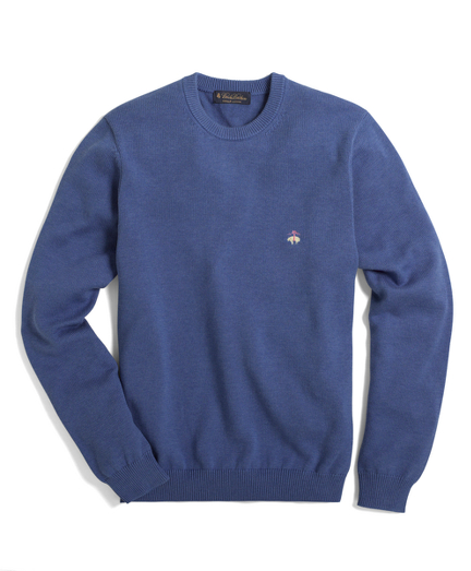 Supima® Logo Crewneck Sweater   Brooks Brothers