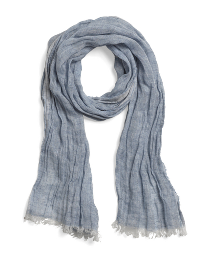 Chambray Linen Scarf   Brooks Brothers