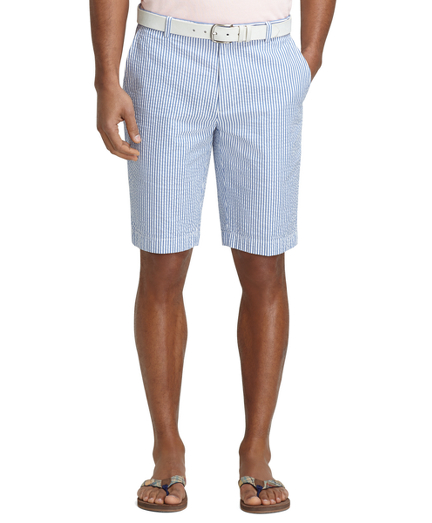 Men's 11 Inch Seersucker Bermuda Shorts