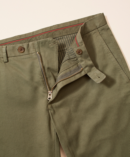 Slim-Fit Garment-Dyed Stretch Chinos - Brooks Brothers