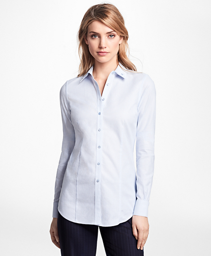 Tailored-Fit Cotton Double-Collar Shirt - Brooks Brothers