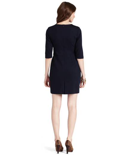 Boatneck Dress   Brooks Brothers