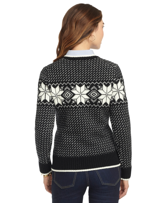 Wool Snowflake Sweater - Brooks Brothers