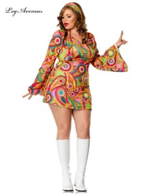 Sexy Plus Hippie Chick Costume – Adult | Yakiveo