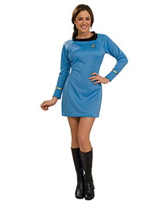 Womens-Star-Trek-Classic-Blue-Dress-Costume