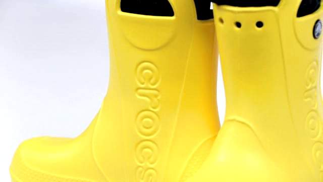 Waterproof Easy on Shoe for Toddlers Crocs Kids Handle It Rain Boots