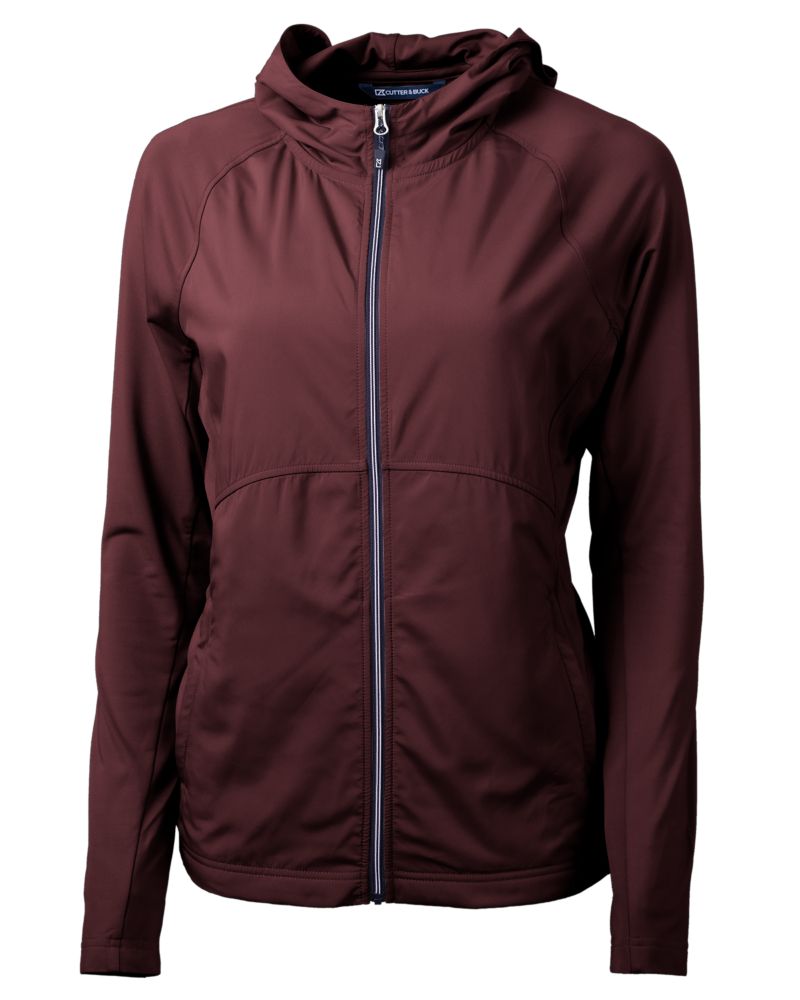Cutter & Buck Adapt Recycled Soft Knit Stretch Womens Hybrid Full Zip Jacket 99