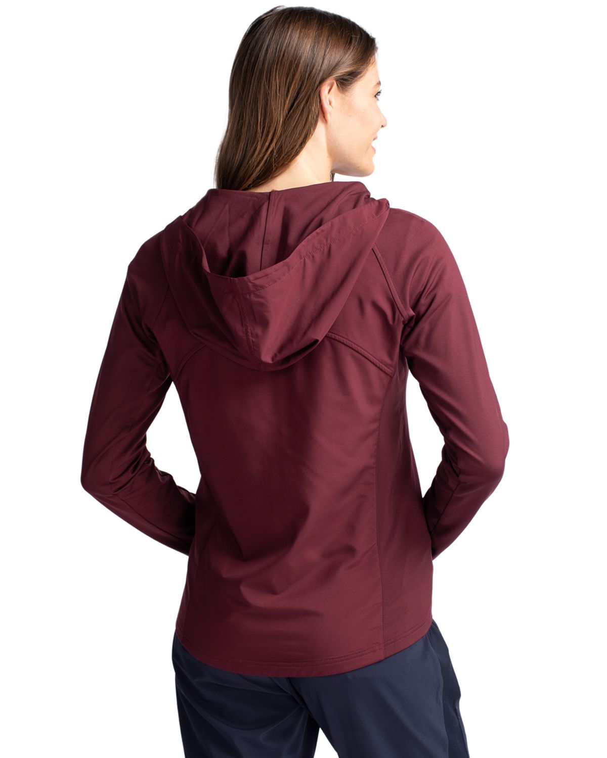 Cutter & Buck Adapt Recycled Soft Knit Stretch Womens Hybrid Full Zip Jacket 109