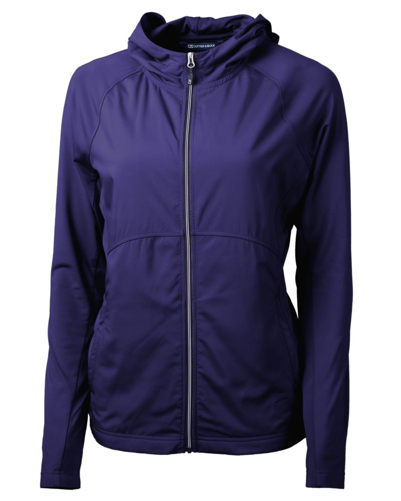 Cutter & Buck Adapt Recycled Soft Knit Stretch Womens Hybrid Full Zip Jacket 148