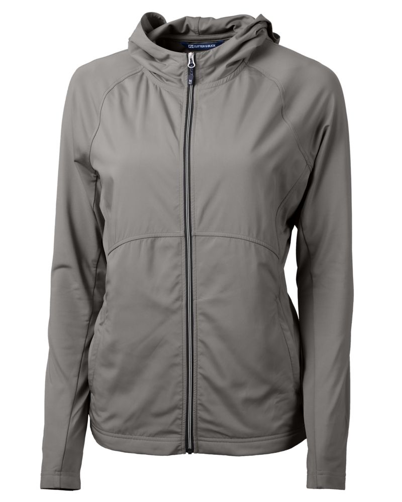 Cutter & Buck Adapt Recycled Soft Knit Stretch Womens Hybrid Full Zip Jacket 149