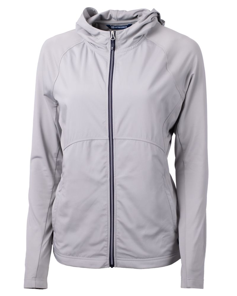 Cutter & Buck Adapt Recycled Soft Knit Stretch Womens Hybrid Full Zip Jacket 122