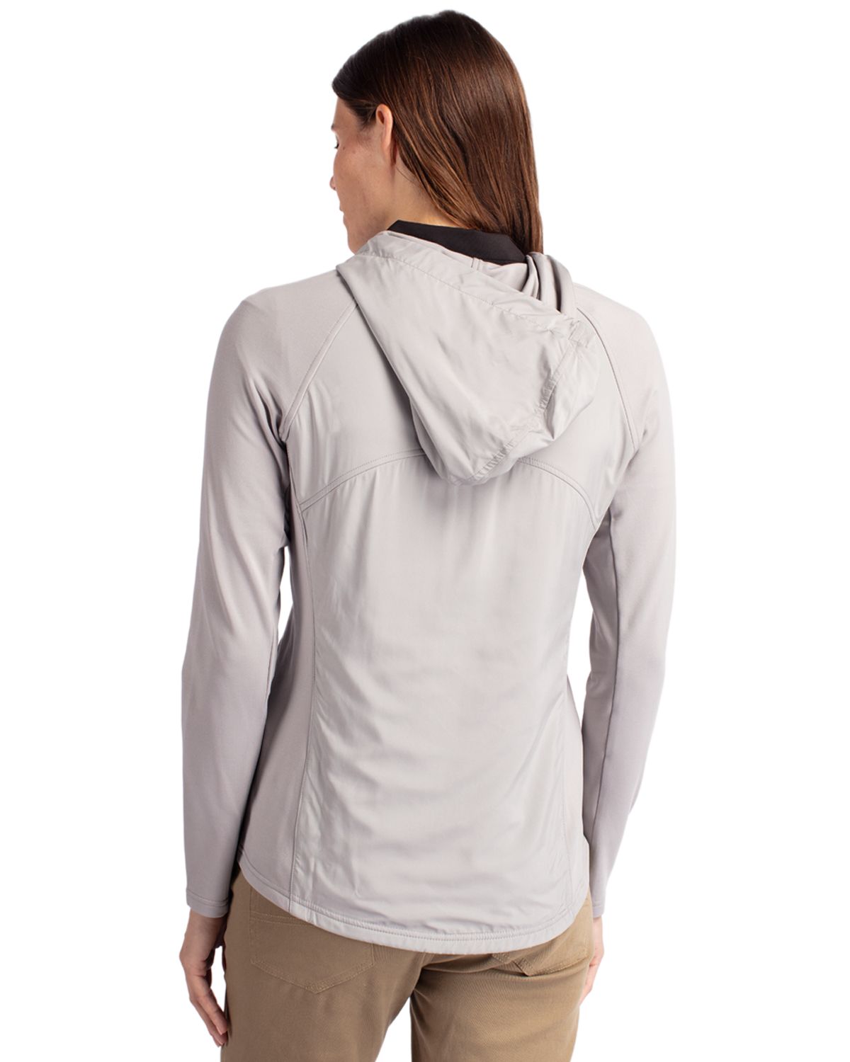 Cutter & Buck Adapt Recycled Soft Knit Stretch Womens Hybrid Full Zip Jacket 118
