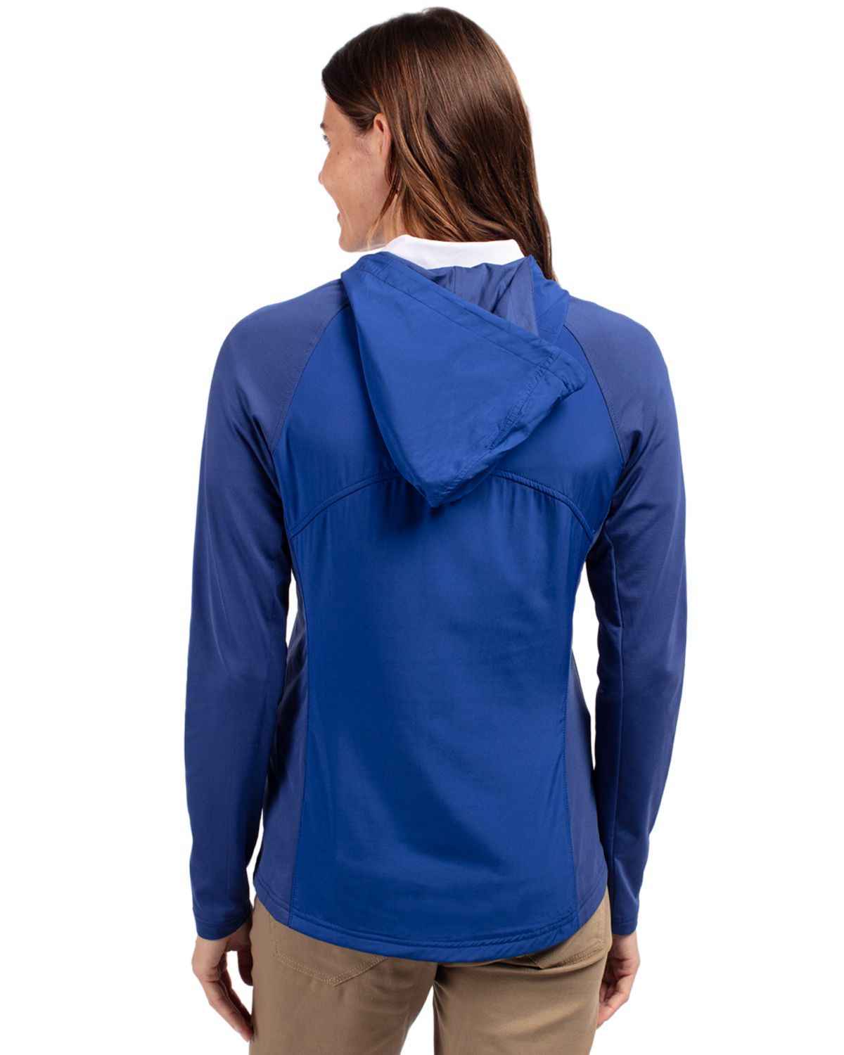 Cutter & Buck Adapt Recycled Soft Knit Stretch Womens Hybrid Full Zip Jacket 130