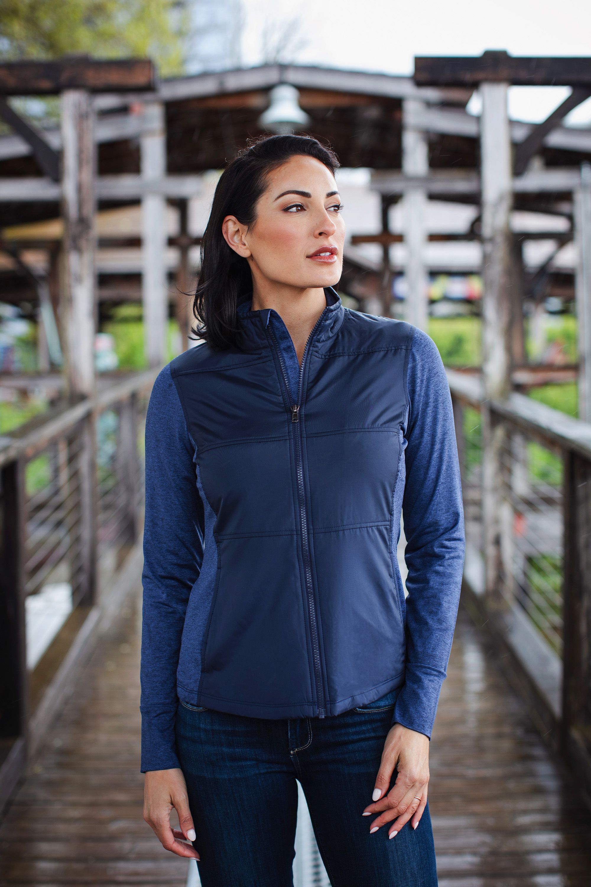 Cutter & Buck Stealth Recycled Hybrid Quilted Womens Windbreaker Jacket 51