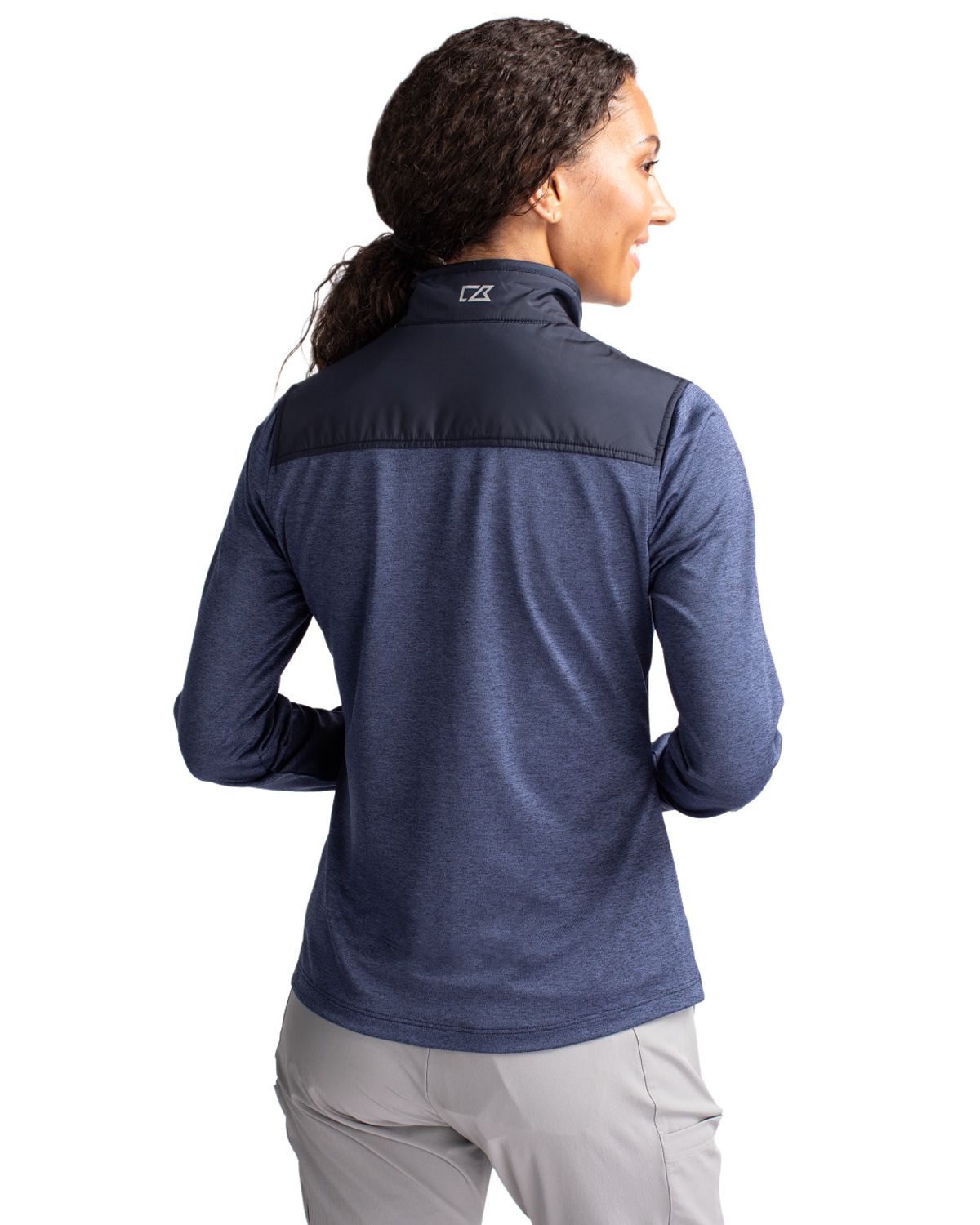 Cutter & Buck Stealth Recycled Hybrid Quilted Womens Windbreaker Jacket 3